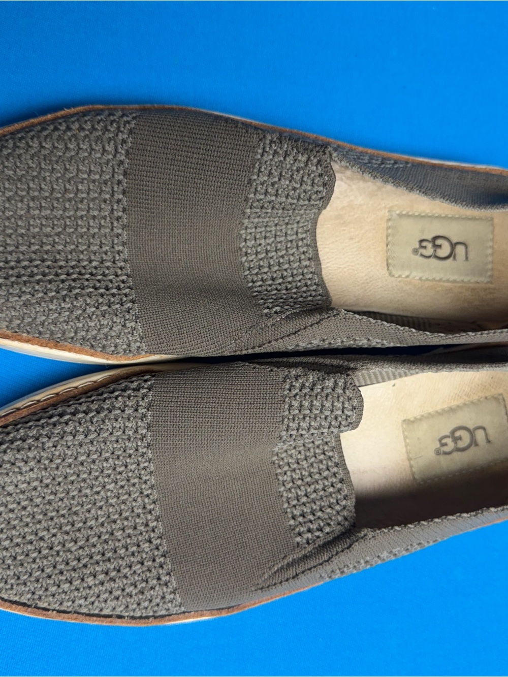 UGG Women’s Olive Knit Slip-On Loafers